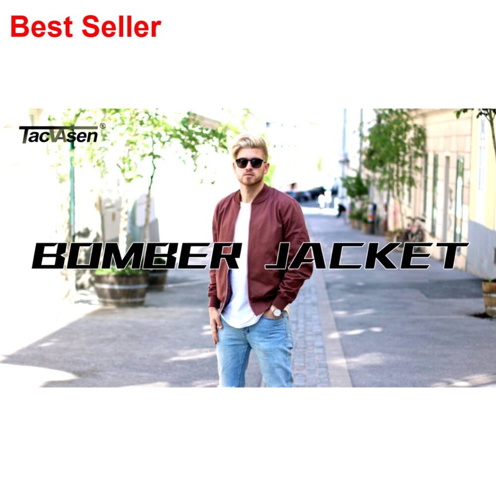 Lightweight Polyester Bomber Jacket With Multiple… - image 7